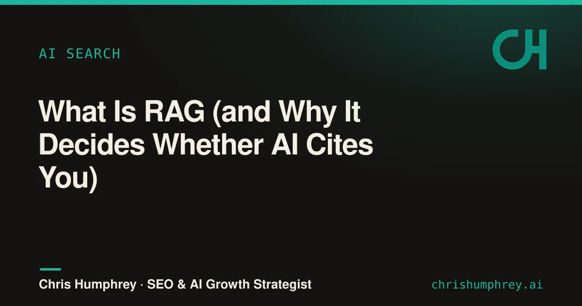 A five-step diagram of the RAG pipeline, from a question to a grounded AI answer with citations.
